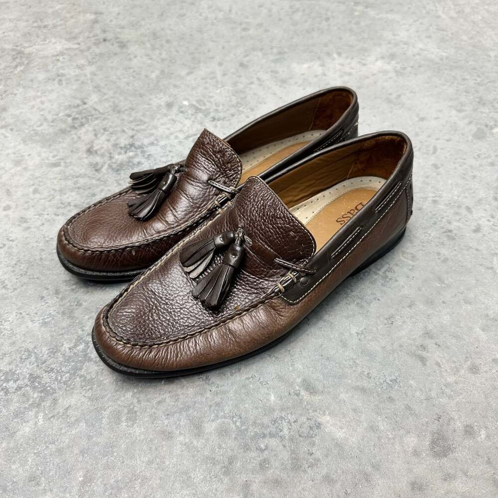 G.H. Bass Vermouth Brown Leather Tassel Loafers - Size 8.5M